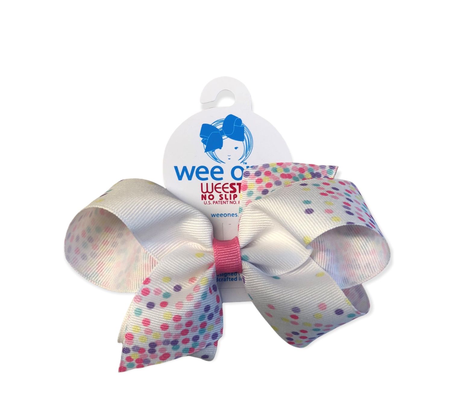 Rainbow Dot King Bow