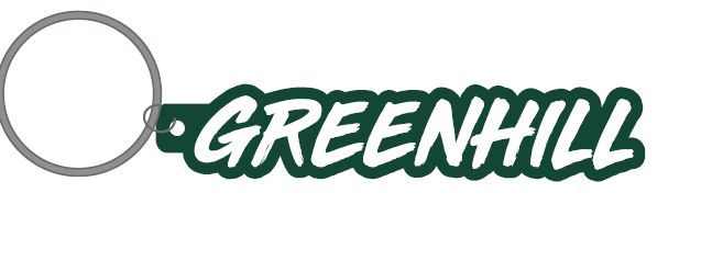 Greenhill Acrylic Key Tag