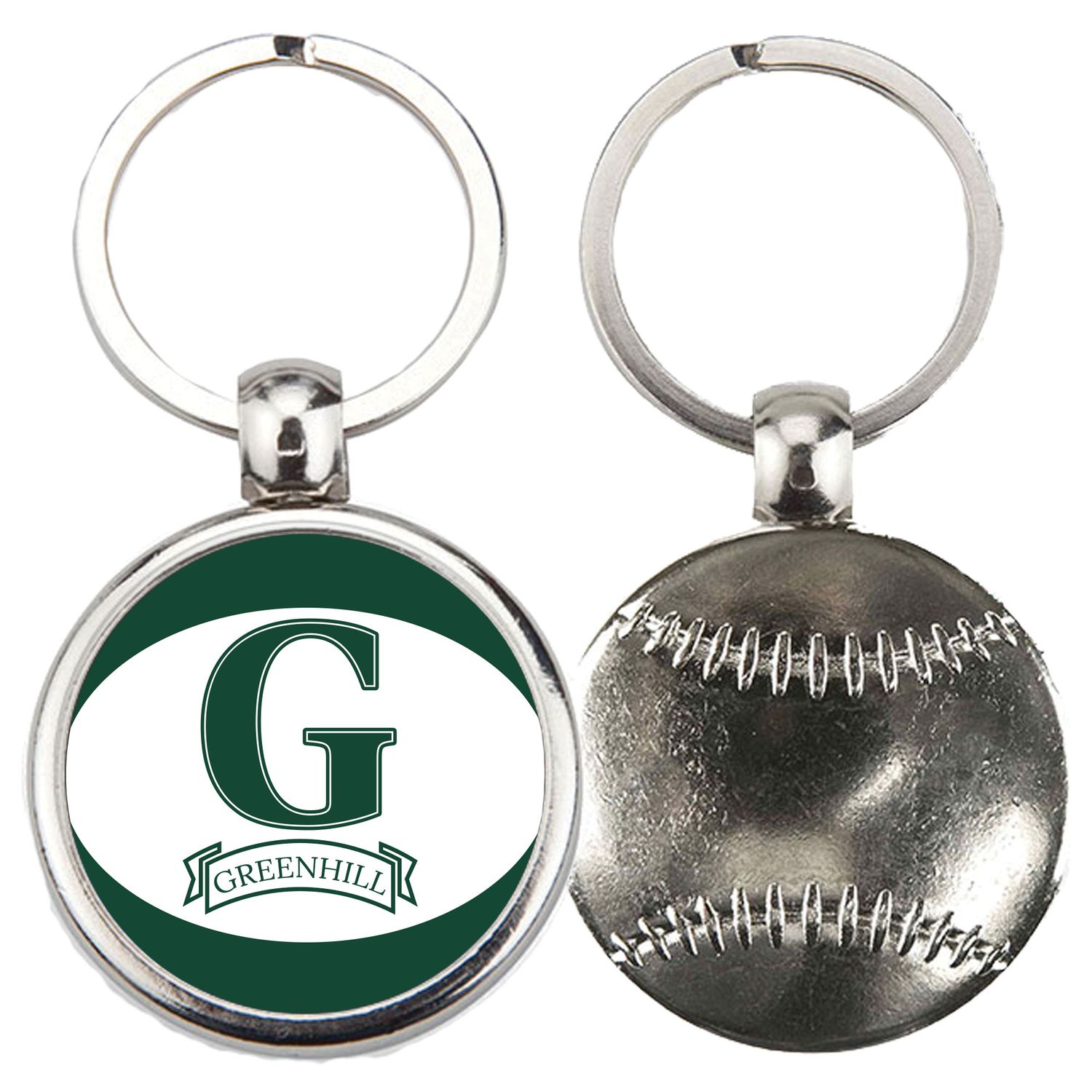 Greenhill Baseball Keychain