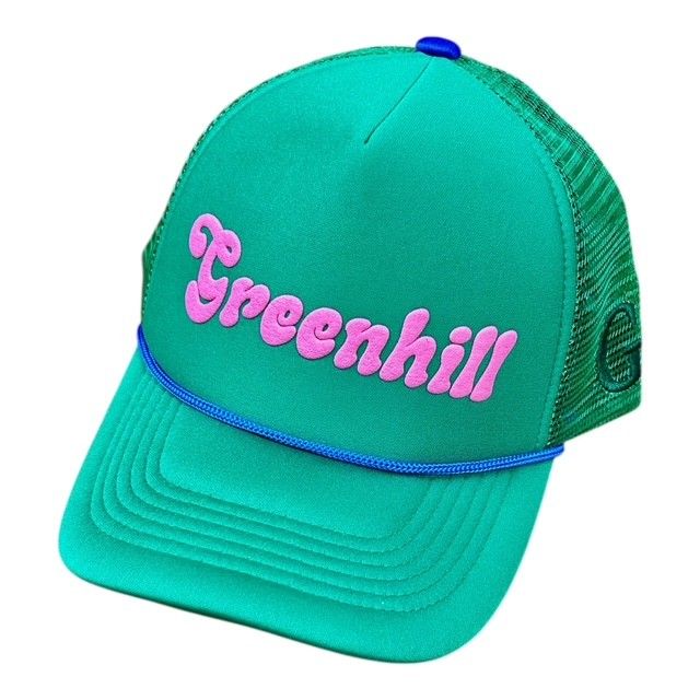 Greenhill Talisman Logo Hat, COLOR: Green / Pink, Size: OS