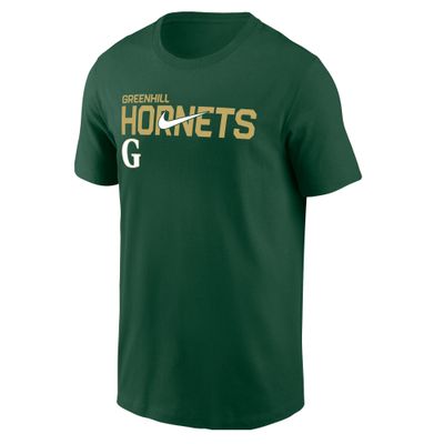 Greenhill Nike Gold Hornets Core Cotton Tee