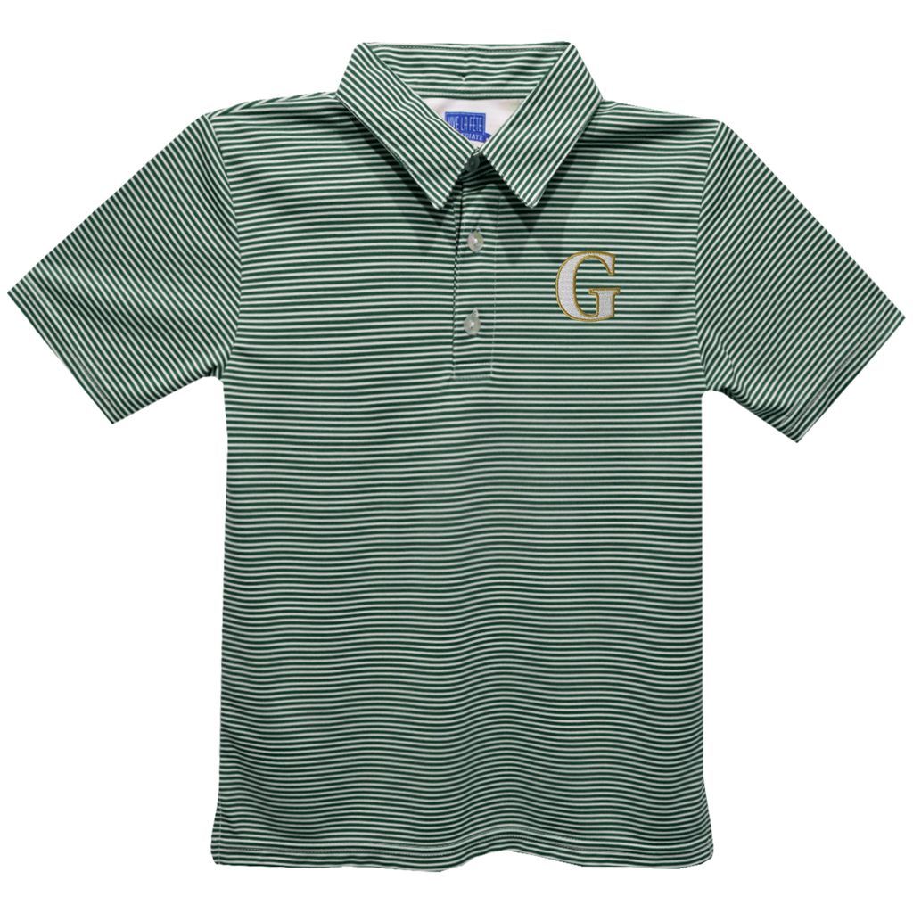 Greenhill Youth Vive La Fete Ted Stripe Performance Polo