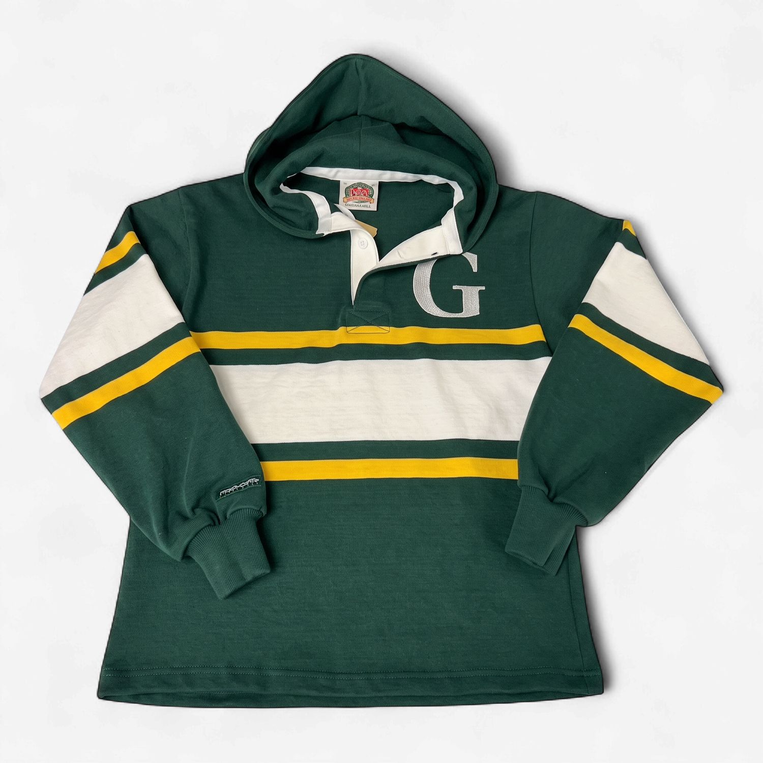 Greenhill Barbarian Casual Rugby Hoodie, COLOR: Collegiate Stripe, Size: XS