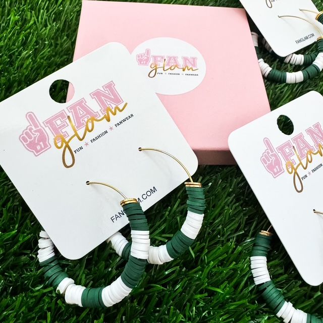 Greenhill Fan Glam Hoop Earrings