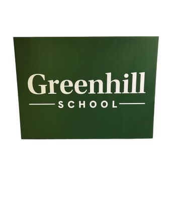 Greenhill Yard Sign