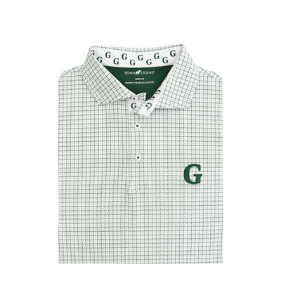 Greenhill Mens Horn Legend Plaid Performance Polo