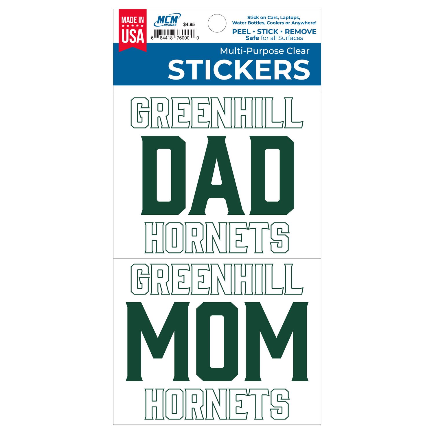Greenhill Dad / Mom Sticker Decal