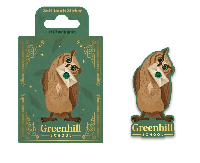 Greenhill Owl Mail Sticker