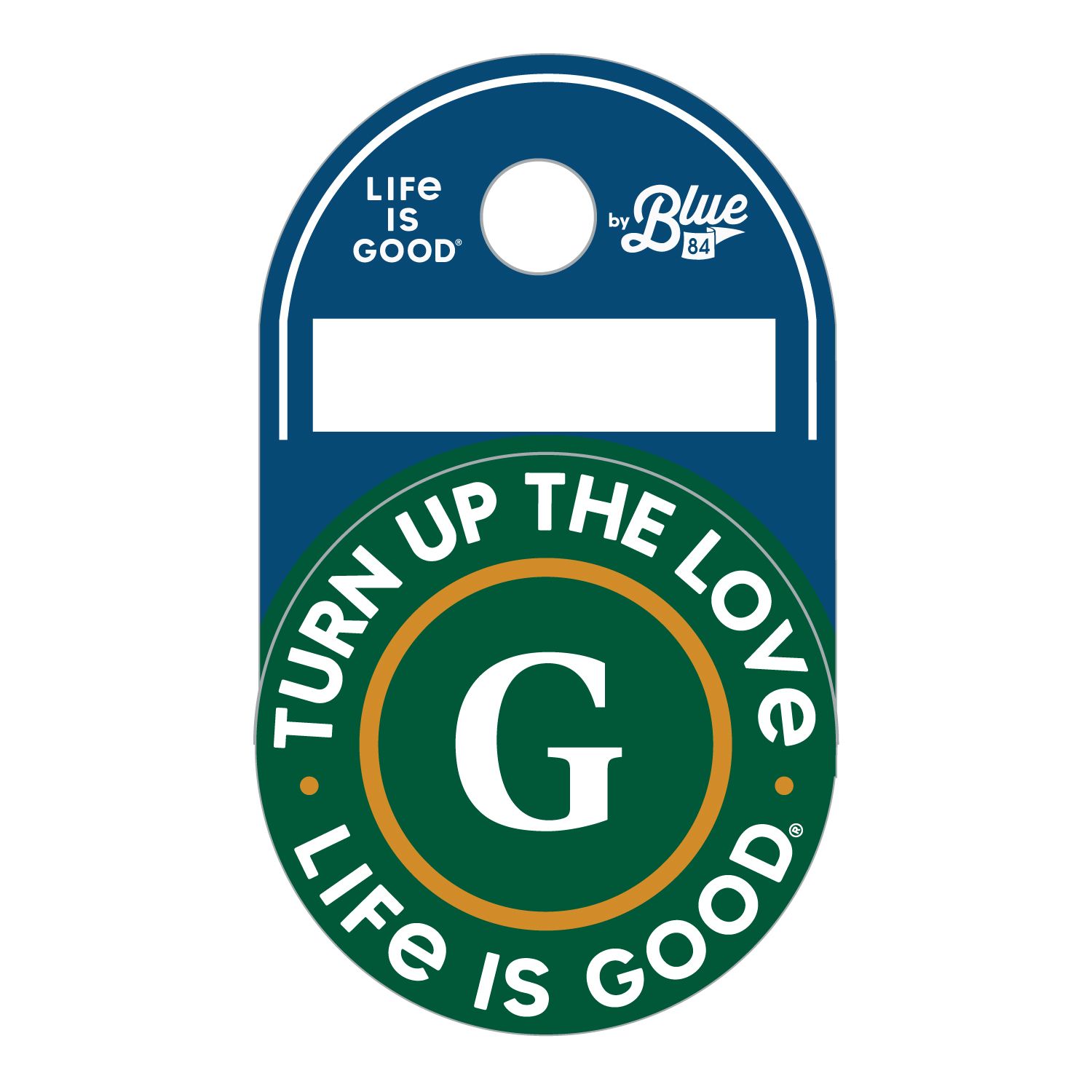 Life is Good Turn Up The Love Mini Sticker