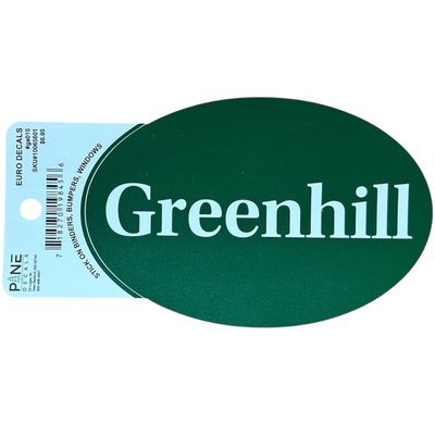 Greenhill School Oval Car Decal
