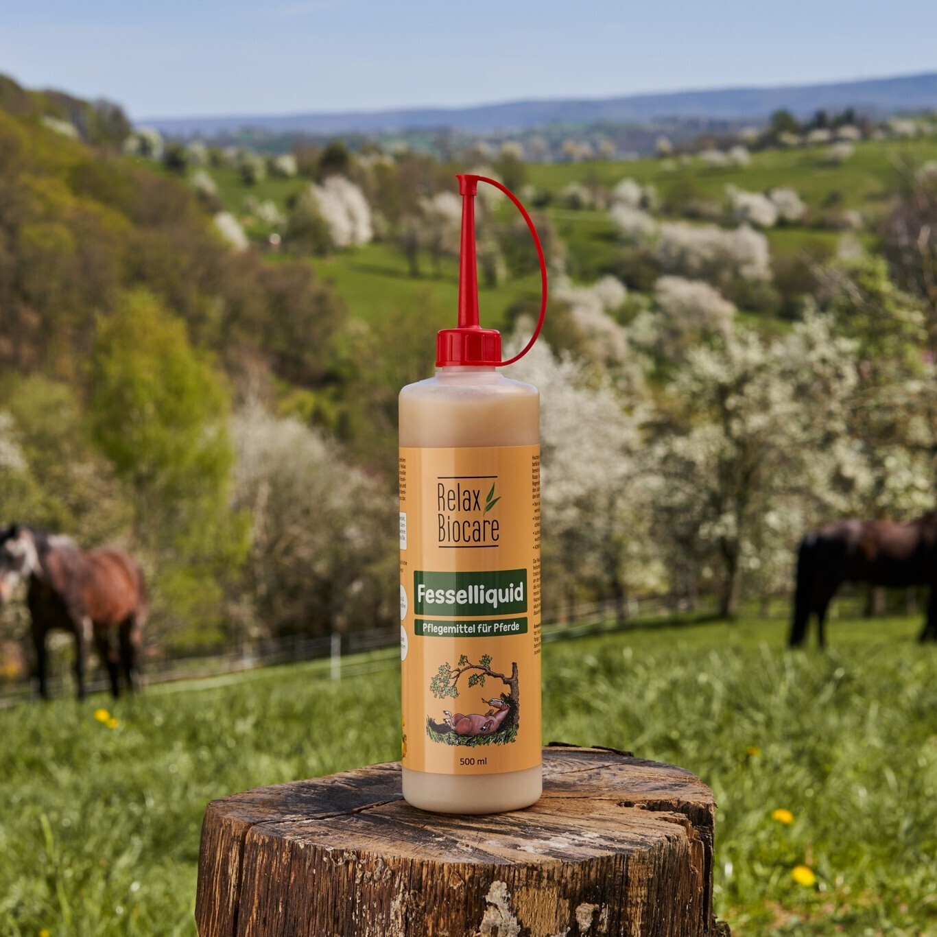 Relax Biocare - Fessel Liquid für Pferde mit Lebermoos