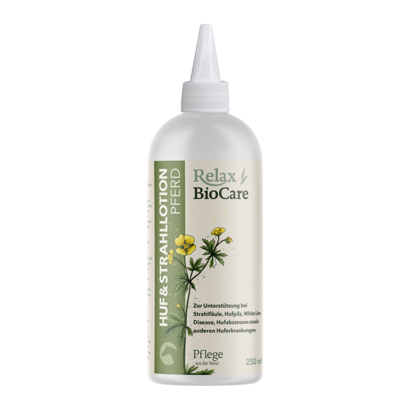 Relax Biocare Huf und Strahl Lotion für Pferde
