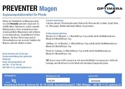 Optimera Preventer - der Magenschoner