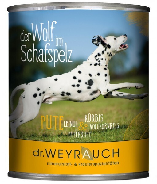 Dr.Weyrauch Nassfutter &quot;der Wolf im Schafspelz Pute&quot;