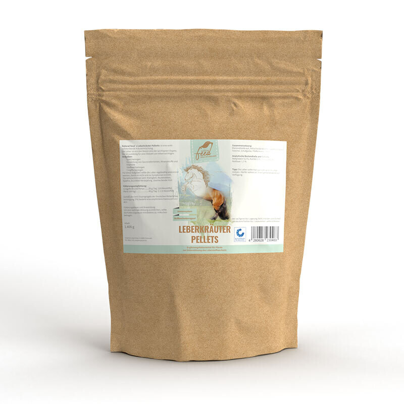 Natural Feed Leber Kräuter Pellets für Pferde