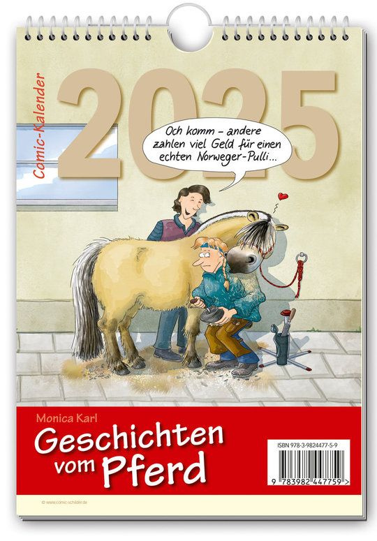 Comic Schilder Kalender 2025