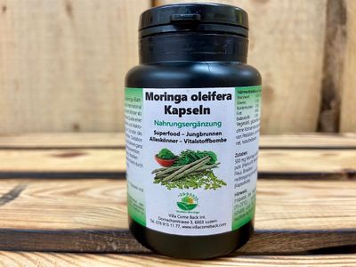 Moringa Blattpulver Kapseln Oleifera