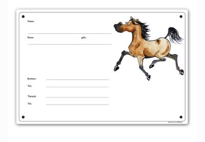 Comic Schilder Boxenschild &quot;Angeber&quot;