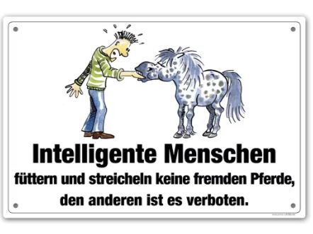 Comicschild intelligente Menschen