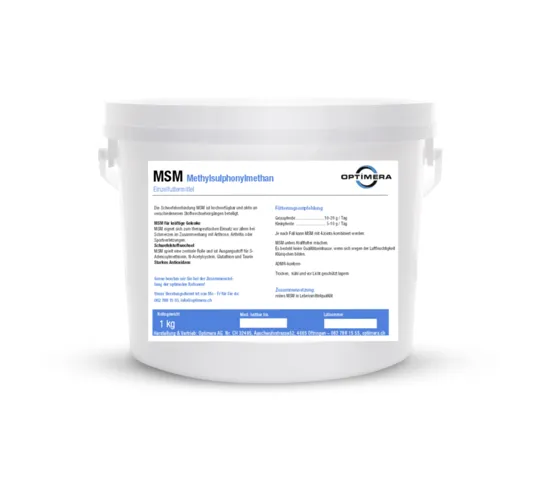Optimera MSM Methylsulphonylmethan Optimera MSM Methylsulphonylmethan