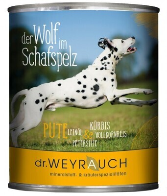 Dr. Weyrauch Nassfutter "der Wolf im Schafspelz Pute" Dr. Weyrauch Nassfutter "der Wolf im Schafspelz Pute"
