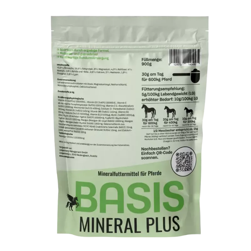 Calapo Basismineral Plus für Pferde - ohne Eisen