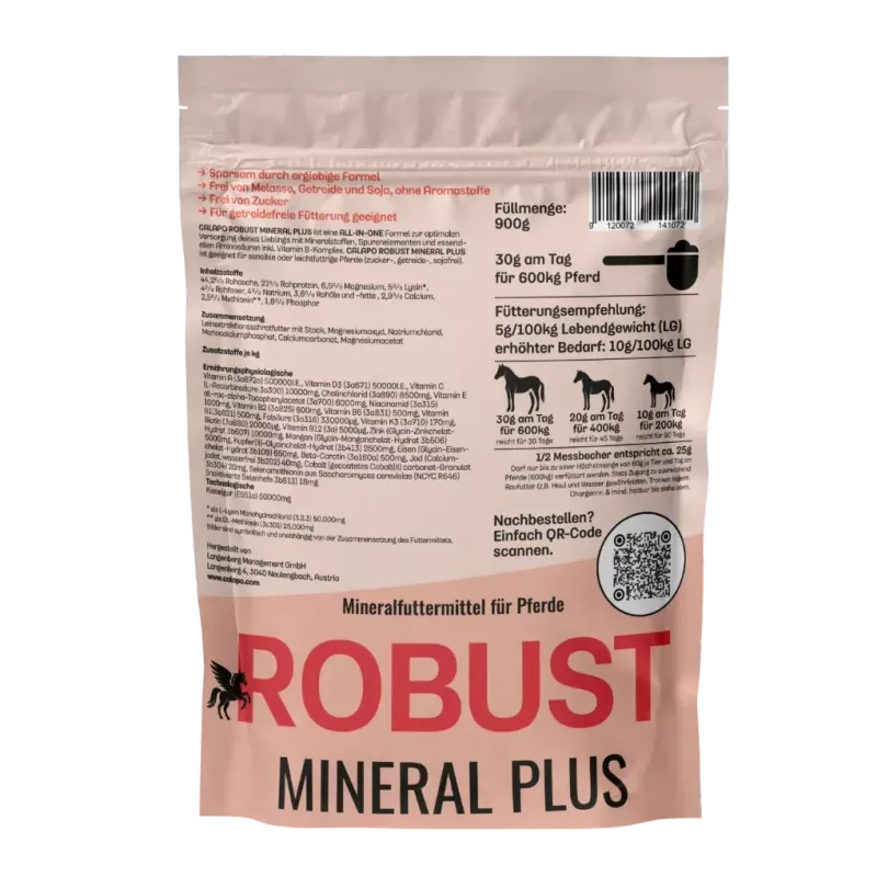 Calapo Robustmineral Plus für Pferde