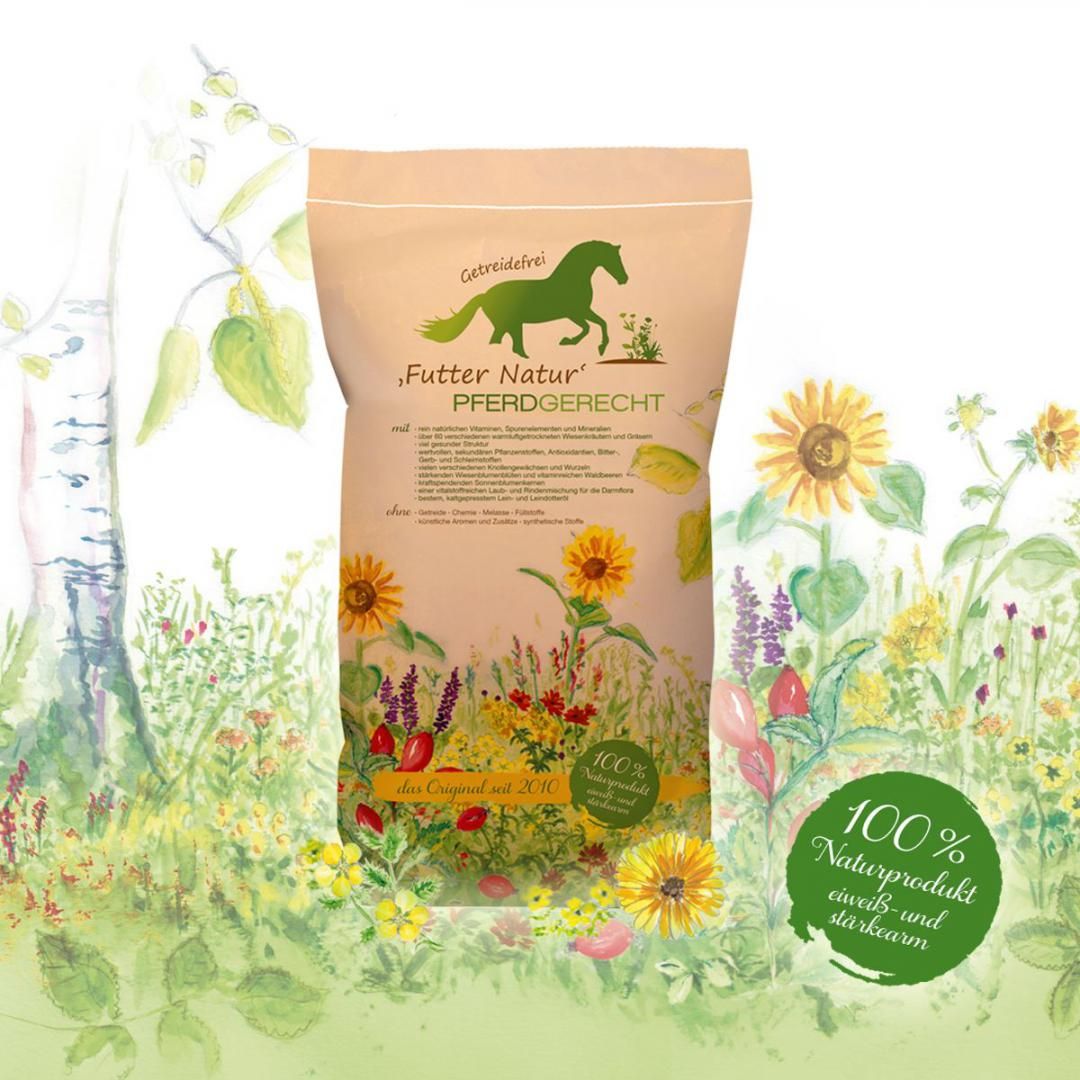 Pferdgerecht Futter Natur - Müsli für Pferde