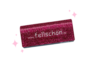 Fellschön Fellwechsel Striegel - Glitzer pink