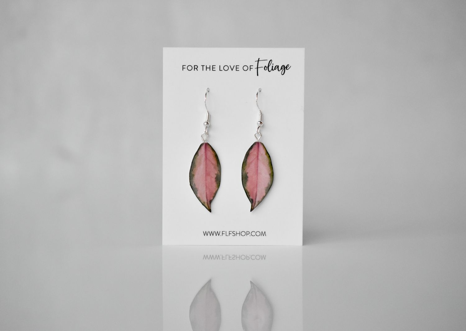 Hoya Krimson Princess Plant Earrings | Leaf Earrings