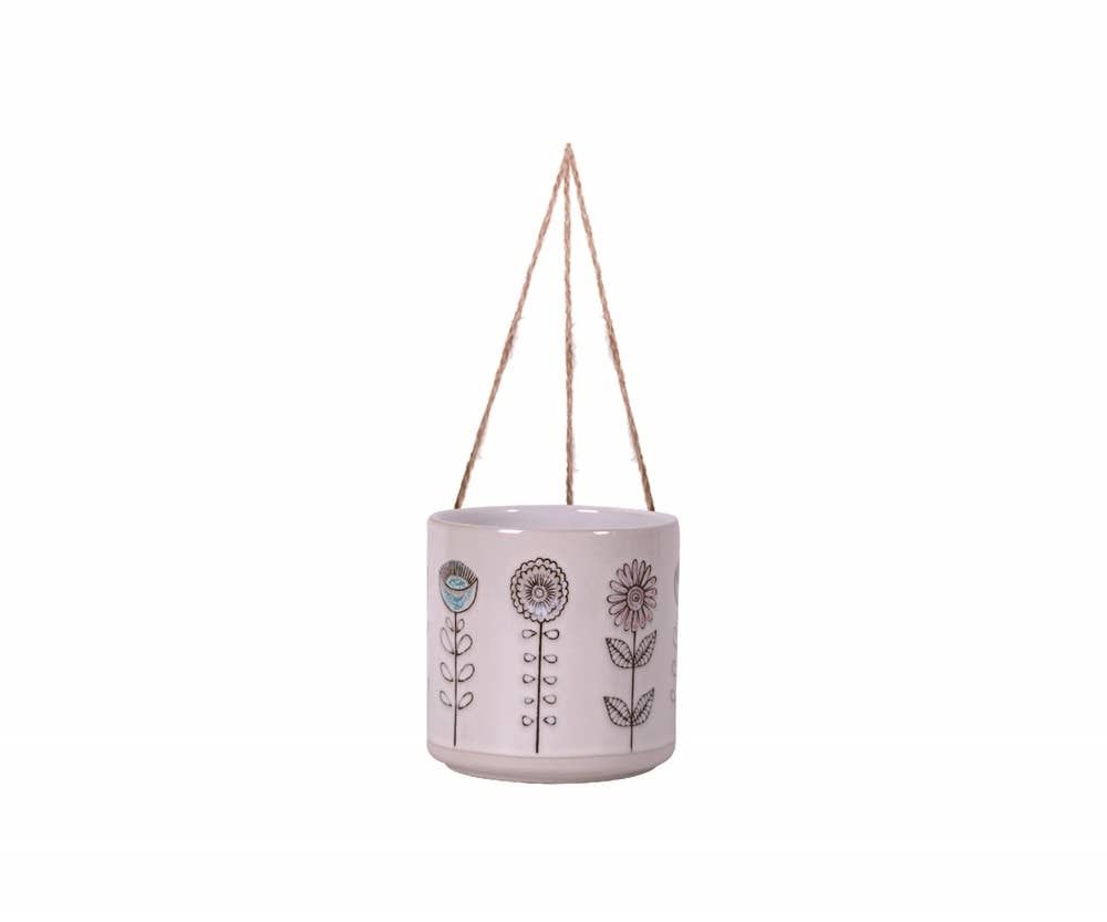 5.25" Hanging Bobby Garden Flower Pot