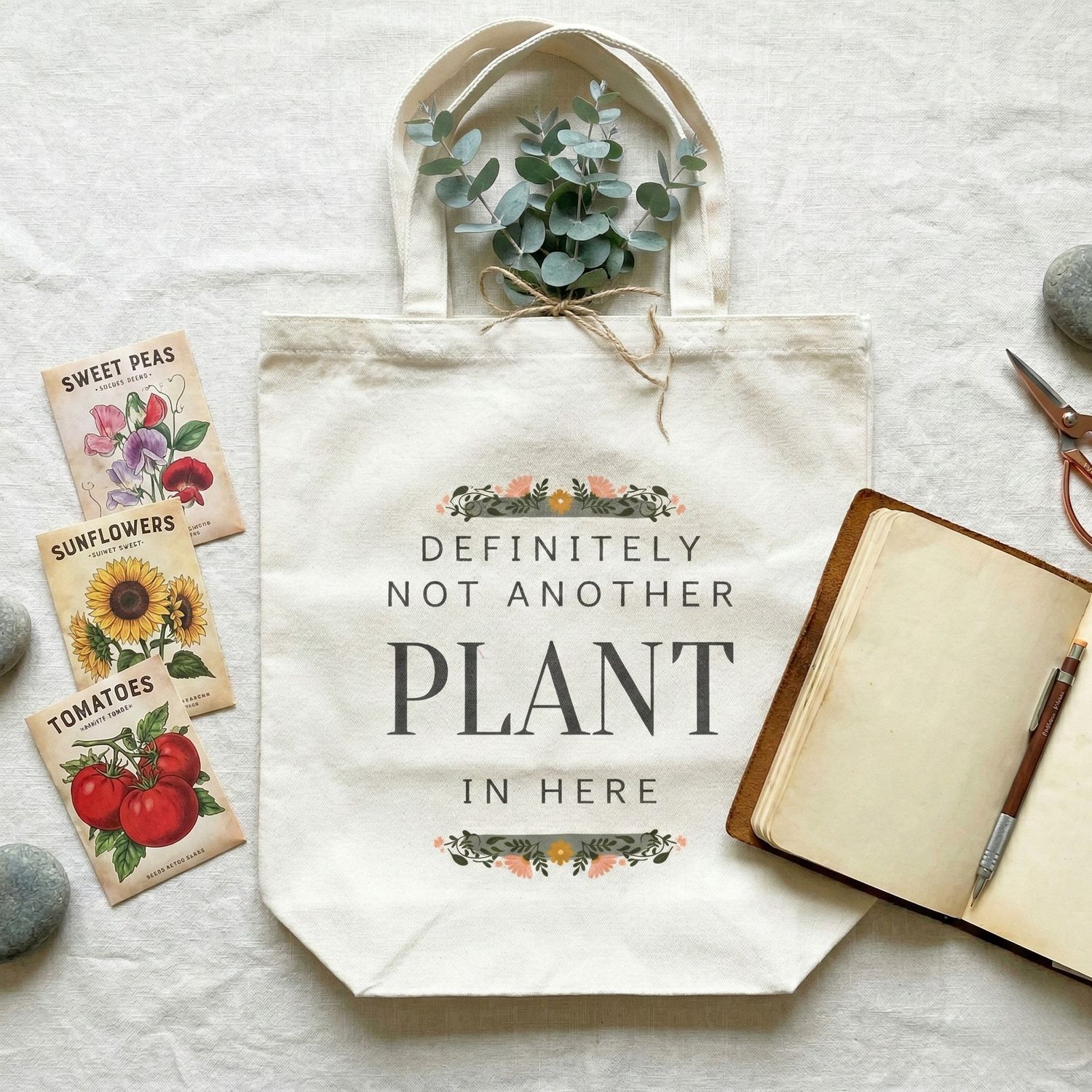 Canvas Tote Bag - Definitely Not Another Plant In Here