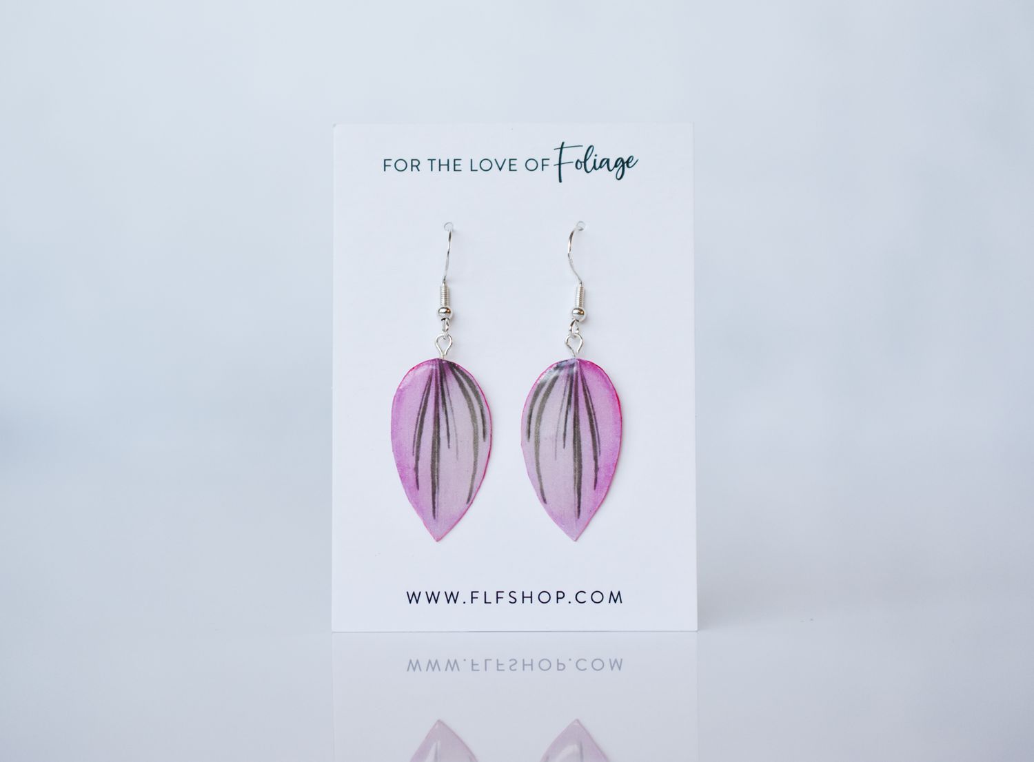 Tradescantia "Wandering Dude" Earrings | Plant Leaf Earring, Style: Nanouk