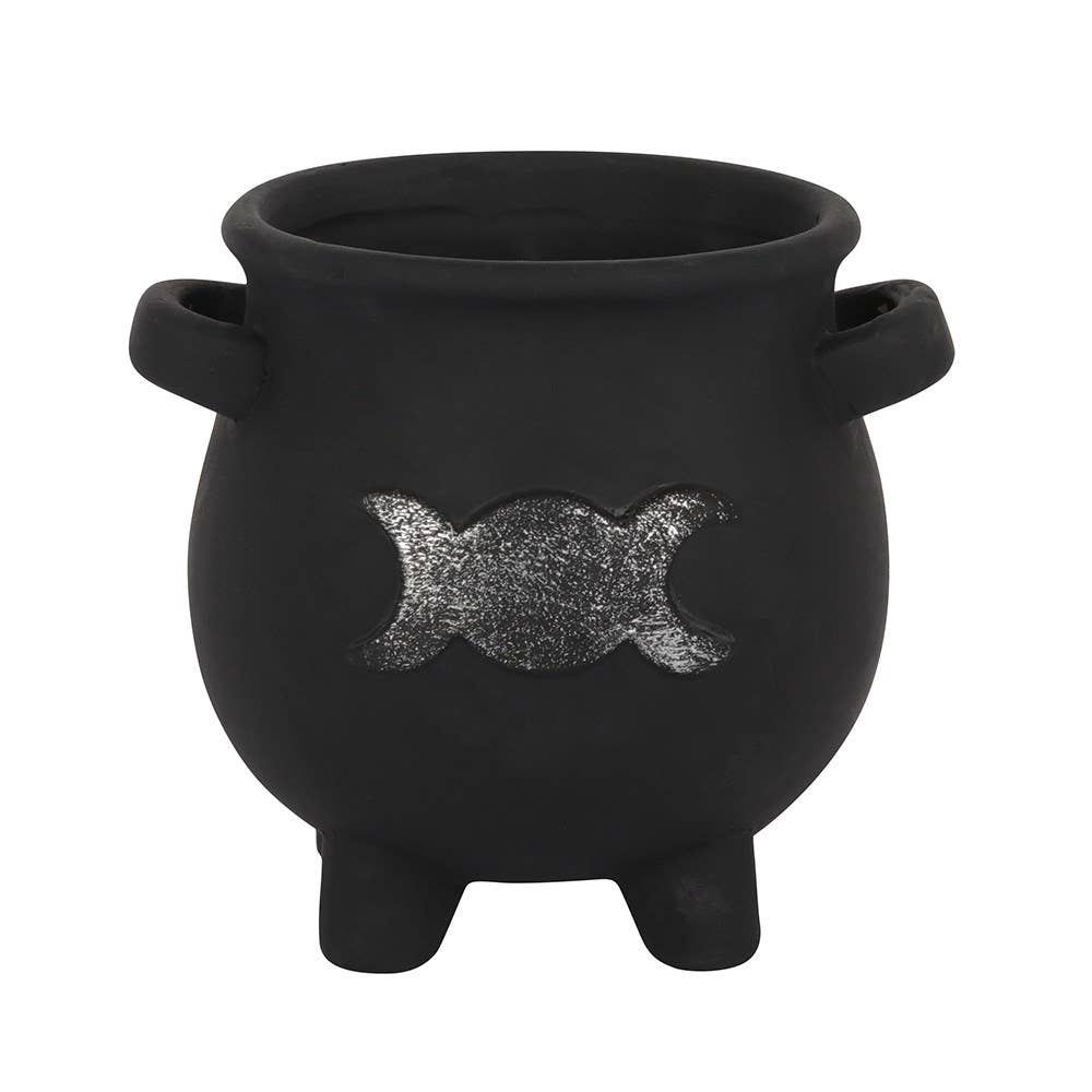 Triple Moon Cauldron Planter Pot