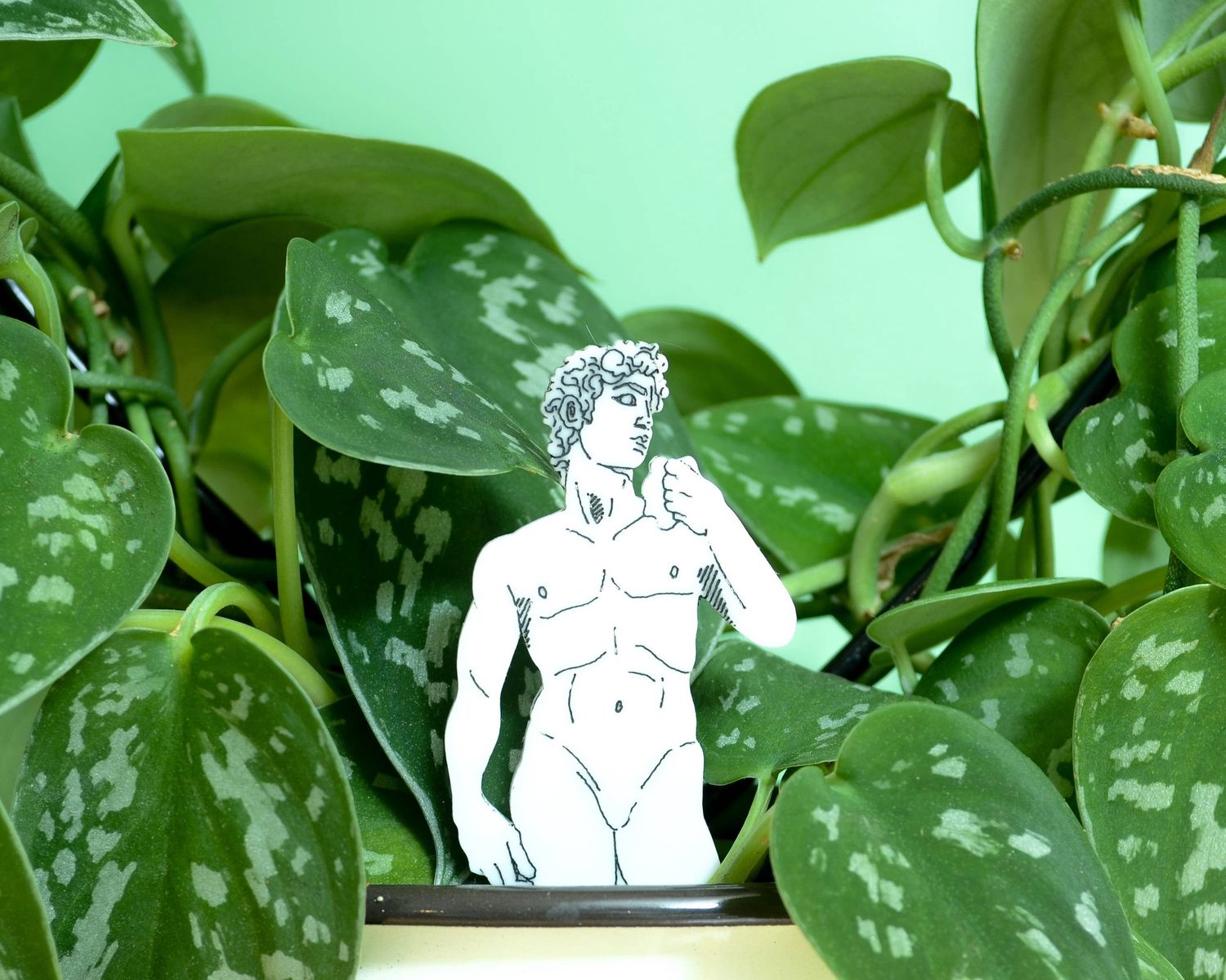 Classical Statue Plant Stakes - Acrylic Garden Markers