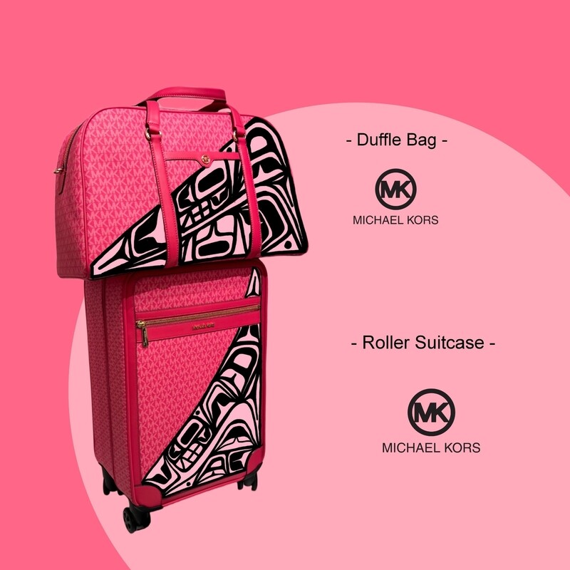 Pink Suitcase Set