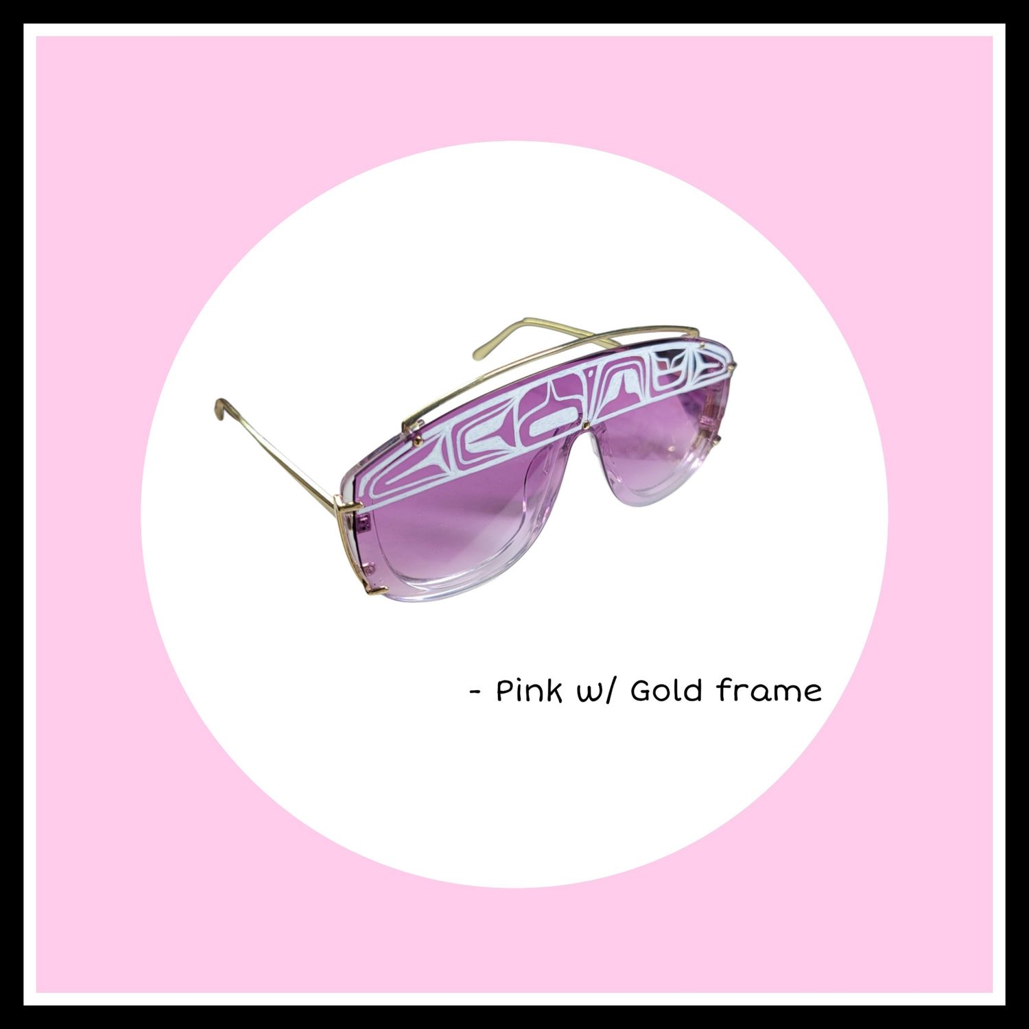 Pink &amp; Gold Sunglasses