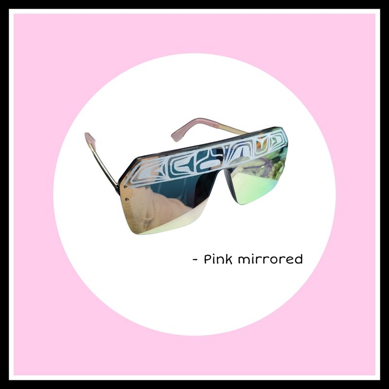 Pink Mirrored Sunglasses