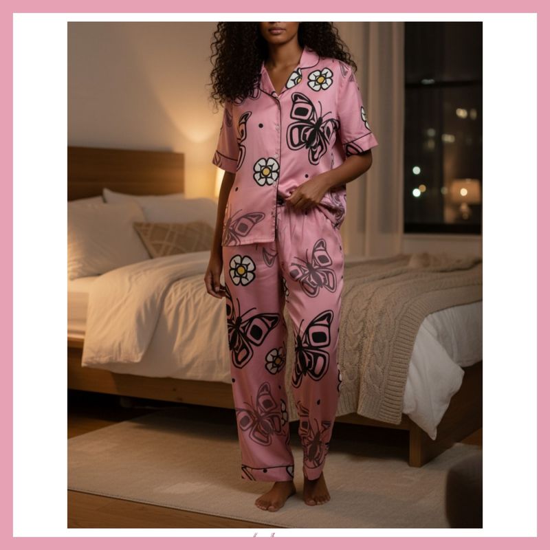 Pajama Pants Set - Butterfly