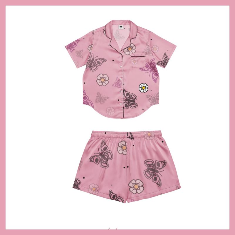 Pajama Shorts &amp; Top - Butterfly Set