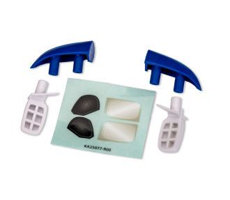 White Side Mirrors and Roof Intakes — 10818-BLUWHT
