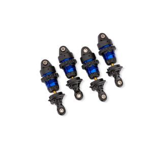 Blue Aluminum Mini GTR Short Shocks (4) — 10865-BLUE