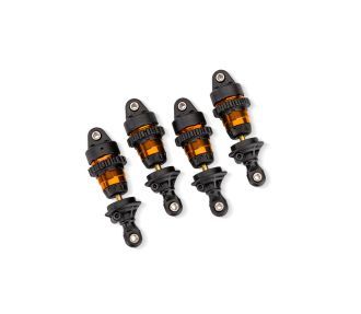 Orange Aluminum Mini GTR Short Shocks (4) — 10865-ORNG
