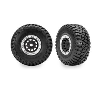 1.4" Black &amp;amp; Chrome Wheels w/ BFG Mud-Terrain Tires (2) — 10870-STBLK