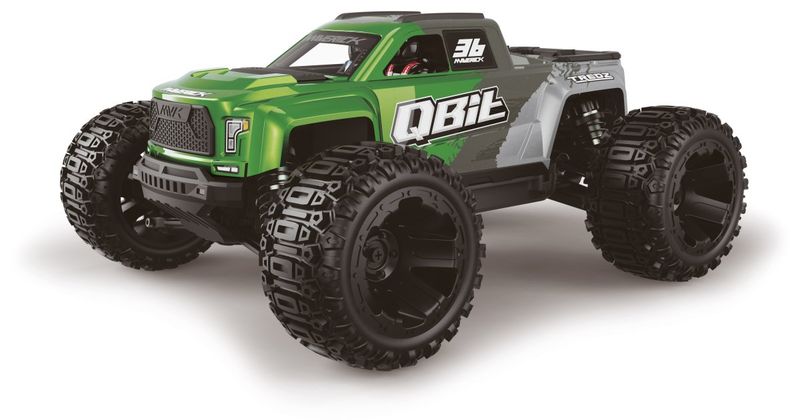 Maverick QBit MT 1/16 4WD RTR Brushed Monster Truck (Green) — MVK151004