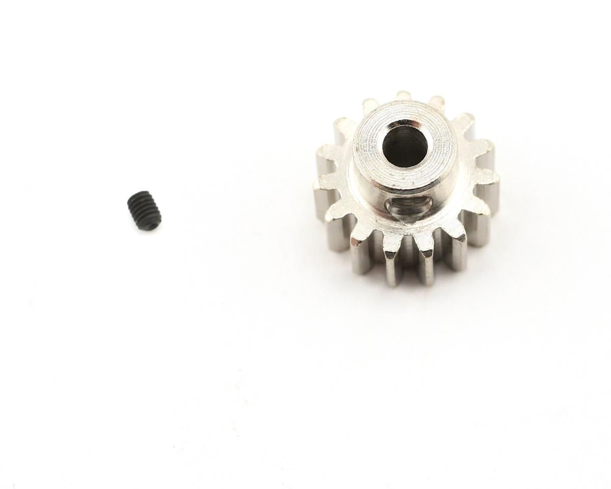 Machined steel 15-tooth 32-pitch pinion gear with set screw. — 3945