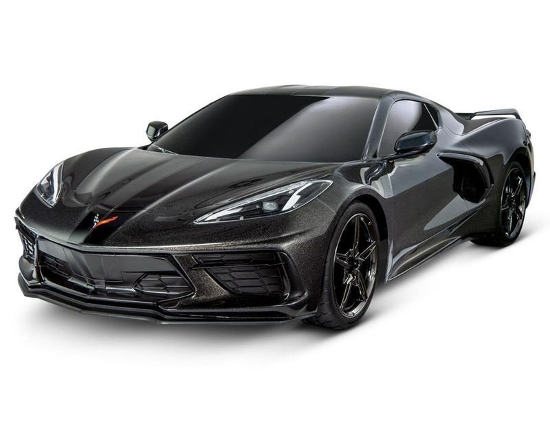 Traxxas 4-Tec 3.0 1/10 AWD RTR with Chevrolet Corvette Stingray body in black; battery and charger sold separately. — 93054-4-BLK