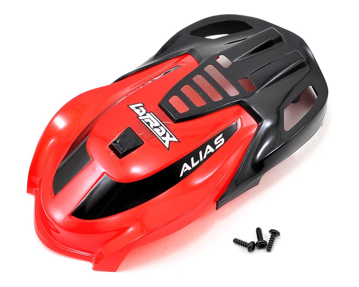 Red canopy with mounting screws for LaTrax Alias. — 6611