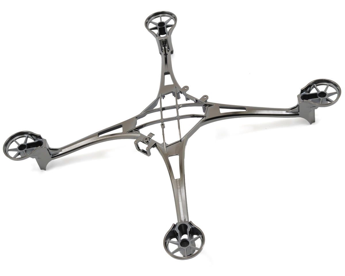 Black chrome main frame with mounting screws for LaTrax Alias. — 6623X