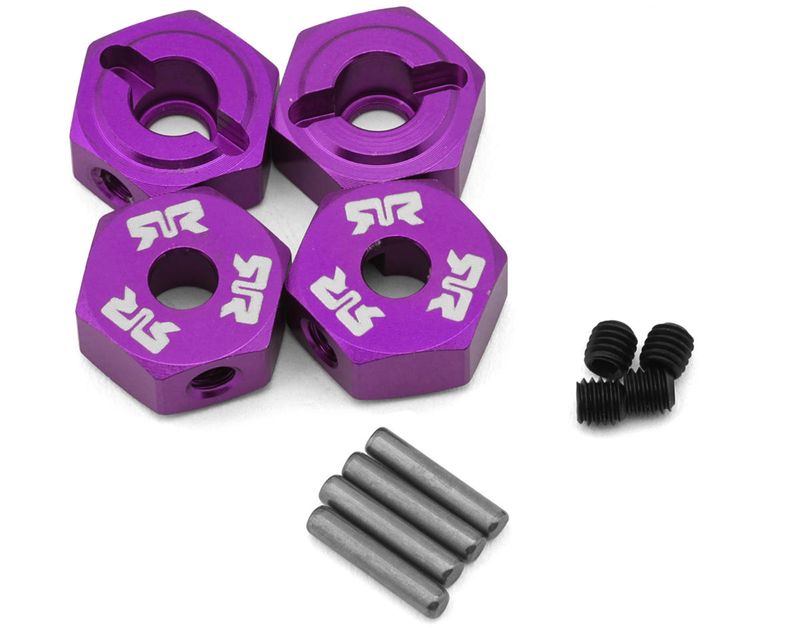 12mm Wheel Hex set (Metal) 4pcs- Purple — ARA-3117